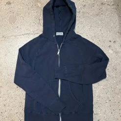 Velva Sheen 8 Oz Midweight Zip Hooded French Terry Black Sweatshirt