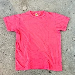 Velva Sheen Neon Pink Raspberry Rolled T-Shirt
