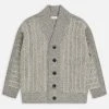 Closed Grey Wool Cardigan Sweater