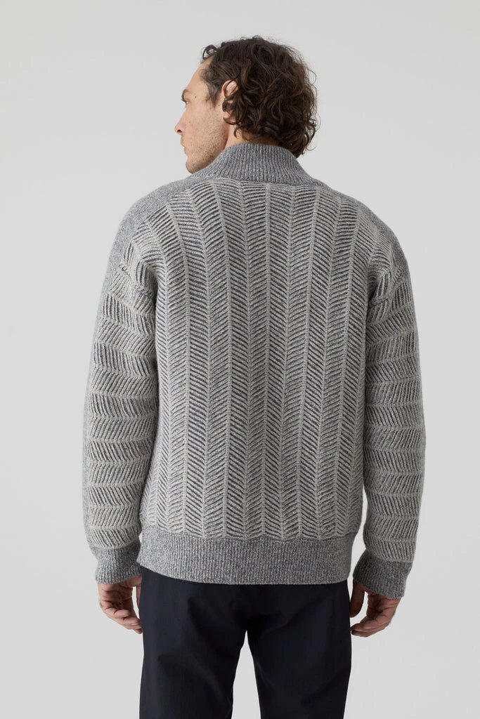 Closed Grey Wool Cardigan Sweater 3 Closed Grey Wool Cardigan Sweater - Image 3