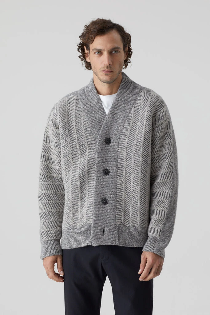 Closed Grey Wool Cardigan Sweater 4 Closed Grey Wool Cardigan Sweater - Image 4