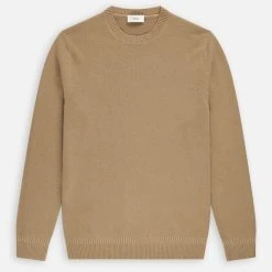 Closed Brown Alder Wood Organic Cashmere Crewneck Sweater