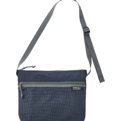 Gramicci Navy Blue Cotton Nylon Sacoche Bag
