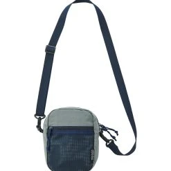 Gramicci Navy Blue Small Cotton Nylon Shoulder Bag